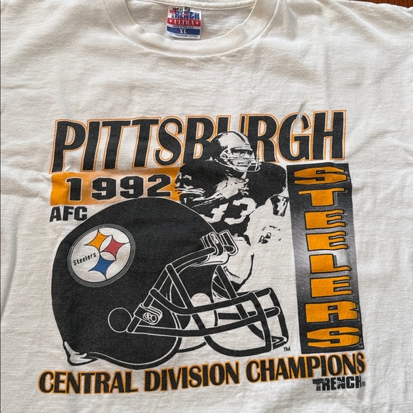 2-for-1 1992 Pittsburgh Steelers Vintage T-Shirt & Crewneck Sweater Bundle - Picture 4 of 12